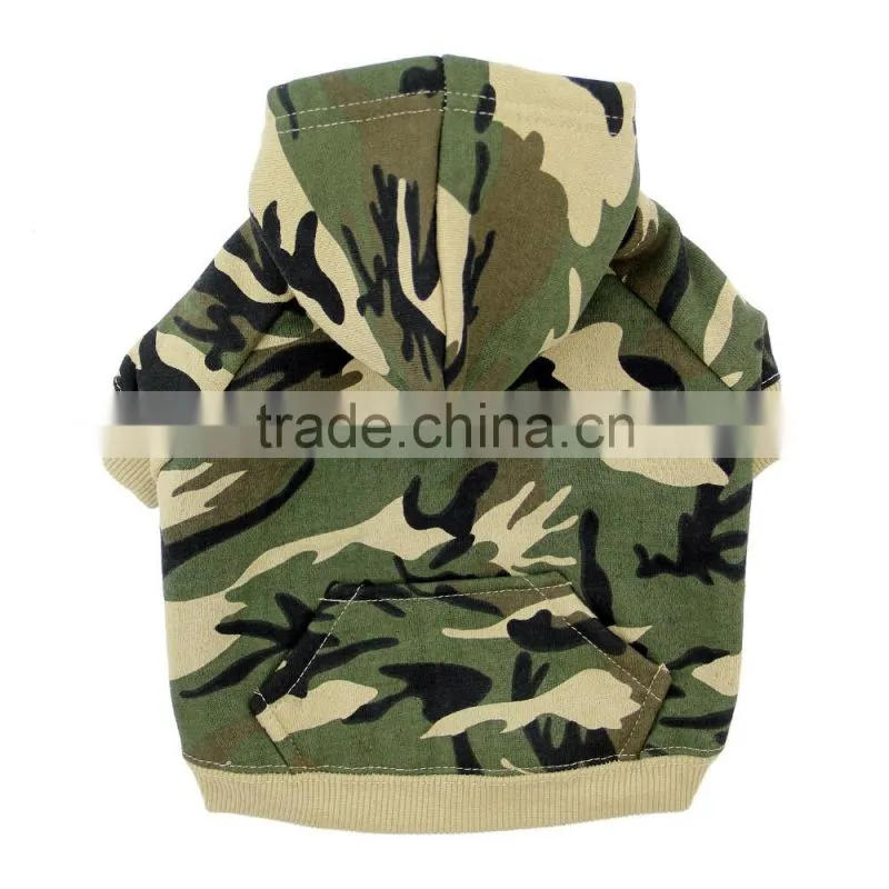 camo hoodie green chinese new year dog clothes