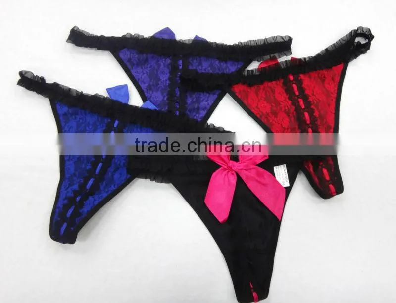 2014 sexy lace lady g-string/sexy sex girls photos thong g string