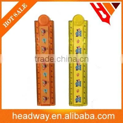 15cm customer unique plastic folding ruler triangle protractor set