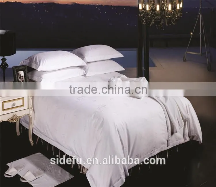 China Wholesale King Size Jacquard Hotel Bedding Set