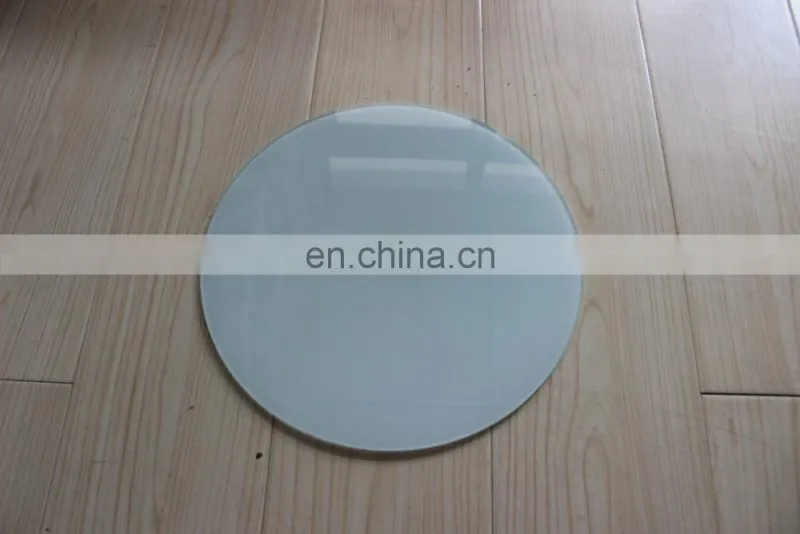 Sublimation printable blank clock round tempered glass table clock