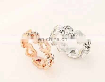 Elegant AAA CZ Diamond Heart Alloy Rings for Women Wedding Engagement Vintage Ring Zirconia Bijoux High Quality Alloy Ring