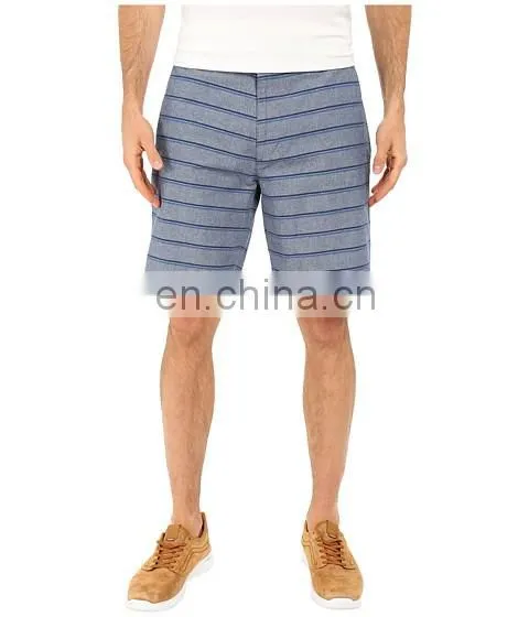 100%polyester beach printed shorts with chains in Brown