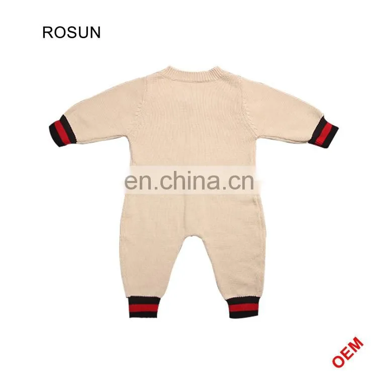 Guangzhou factory white hand knit wool designs baby boy sweater
