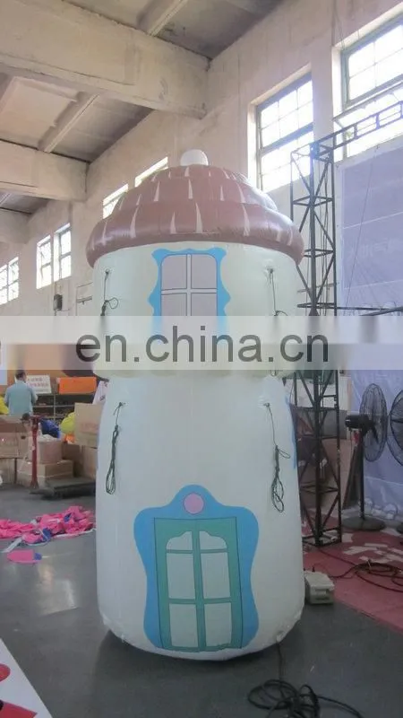 popular printed small inflatable house with led light for decoration