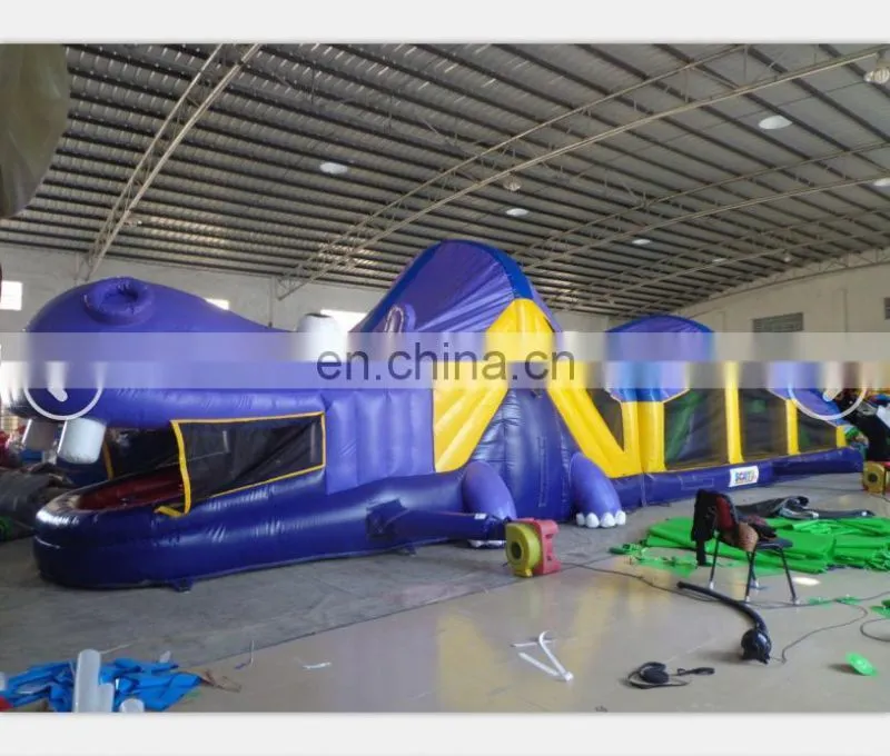 2014 high quality new design giant Inflatable hippo obstacle course for sale