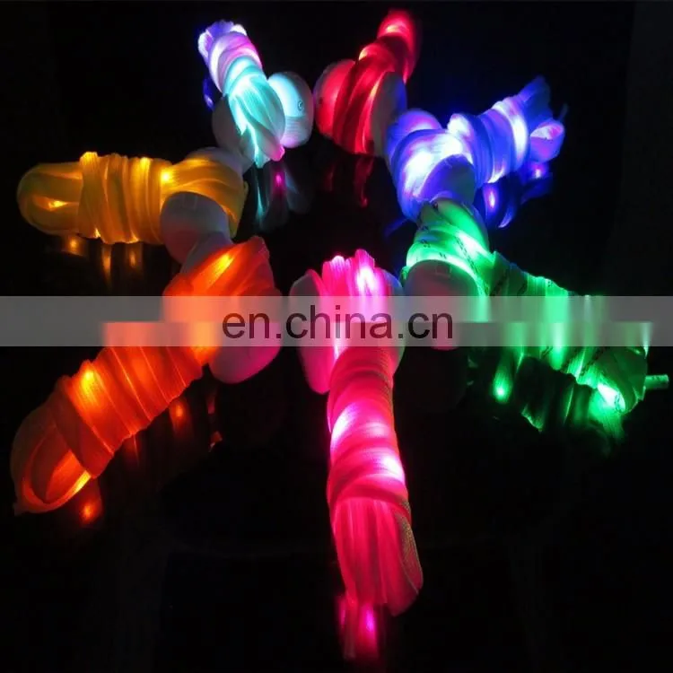 LED lighting nylon shoelace,dancer lighting shoelace