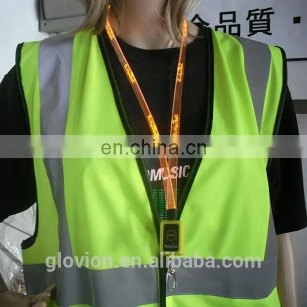 New Design LED flashing lanyards colorful lanyards lanyards for girl