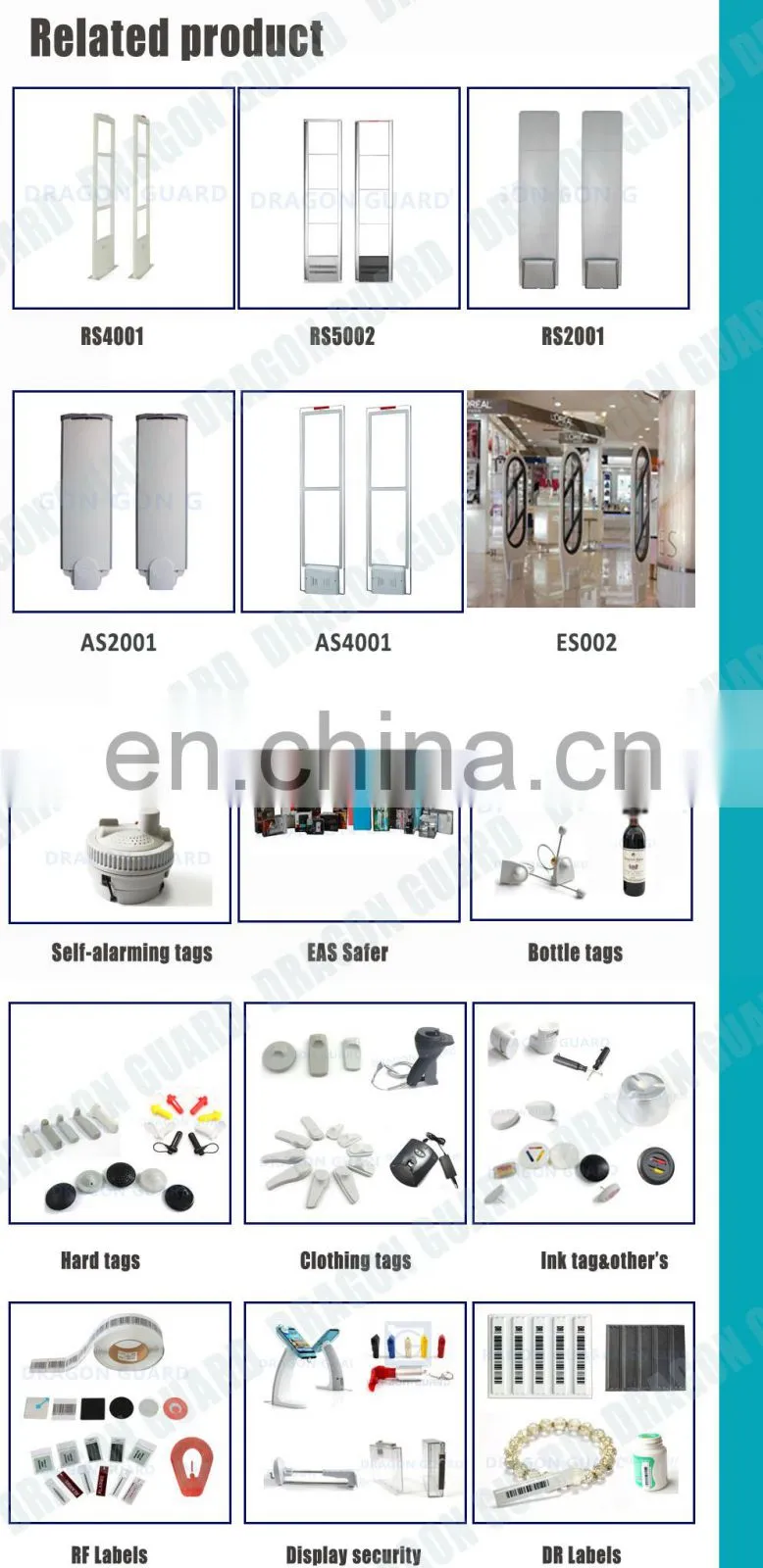 Dragon Guard EAS Access Control System alarm eas antenna systems