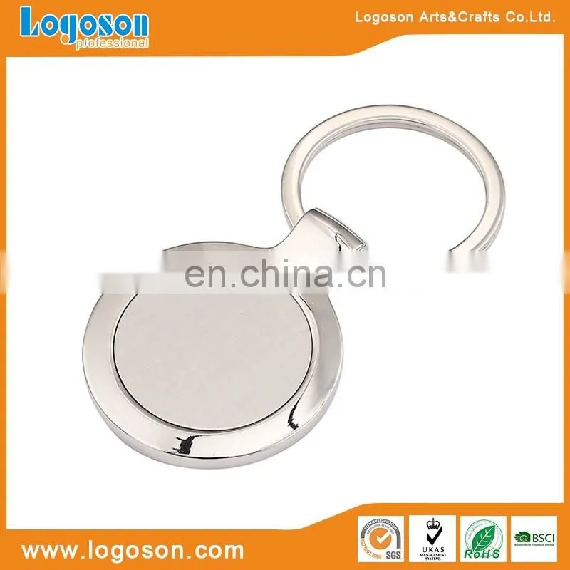 2 Tone Silver Key ring welcome to custom lasher logo keychain