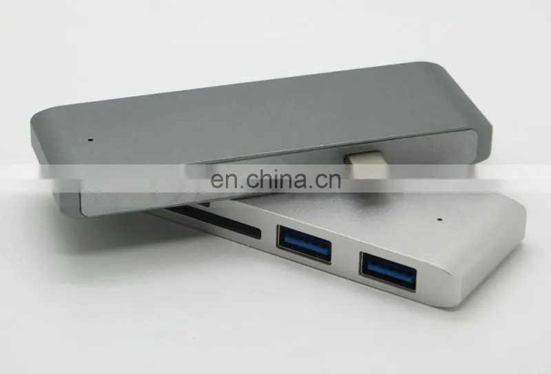Aluminium 5 in 1 USB 3.0 Type C Hub for Macbook