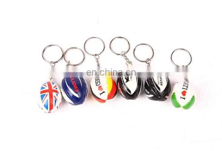 rotatable football landyard Key Chains football keychains wholesale from direct manufacturer football game souvenir gifts