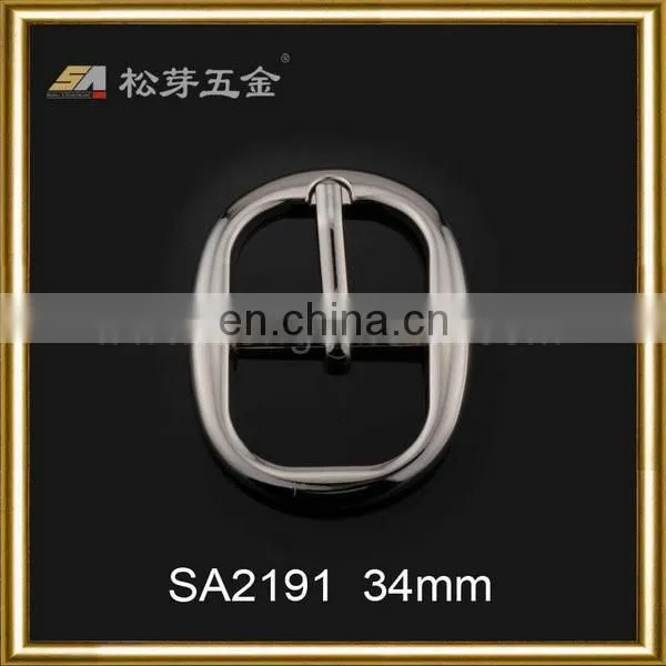 Handbag hardware metal pin buckle, factory buckles for belts