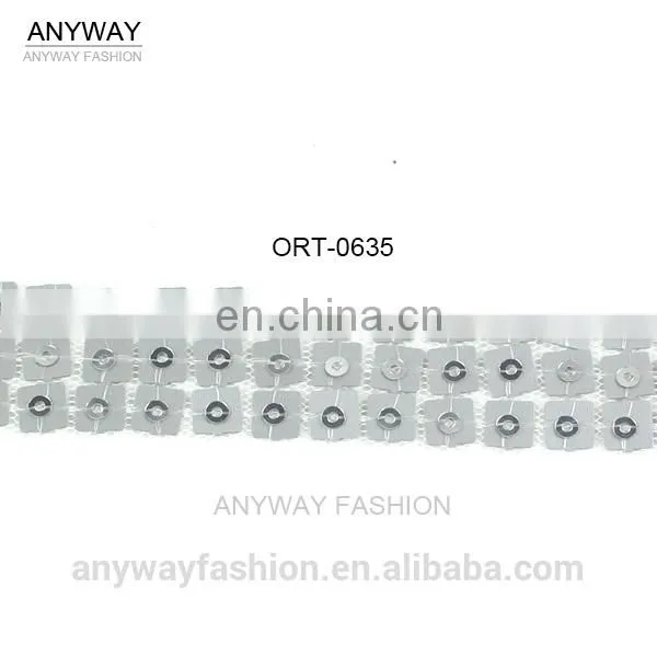 Glitter transparent yellow decoration ribbon