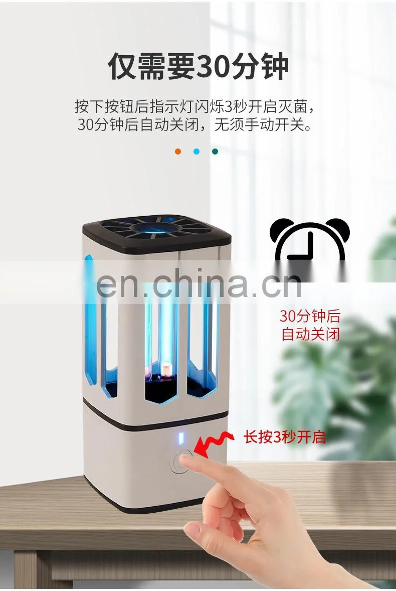 Factory spot car ultraviolet disinfection lamp portable household disinfection lamp USB charging mini sterilization lamp