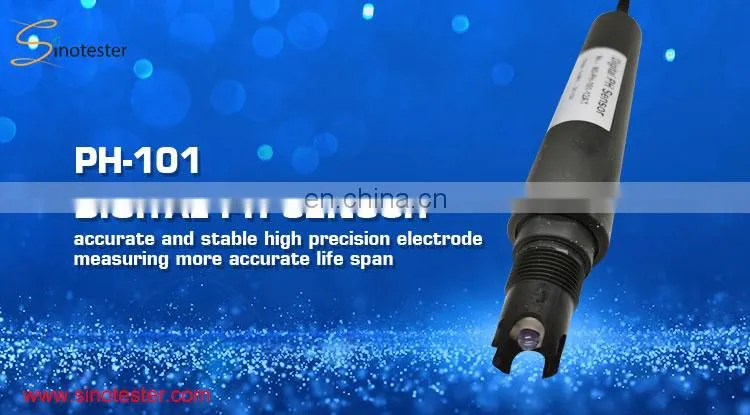 digital online ph glass probe electrode for testing strong acid and alkali PH-101