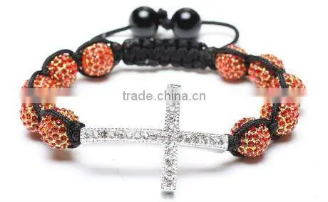 Woven Crystal Turkey Evil Eye Protection Bracelet