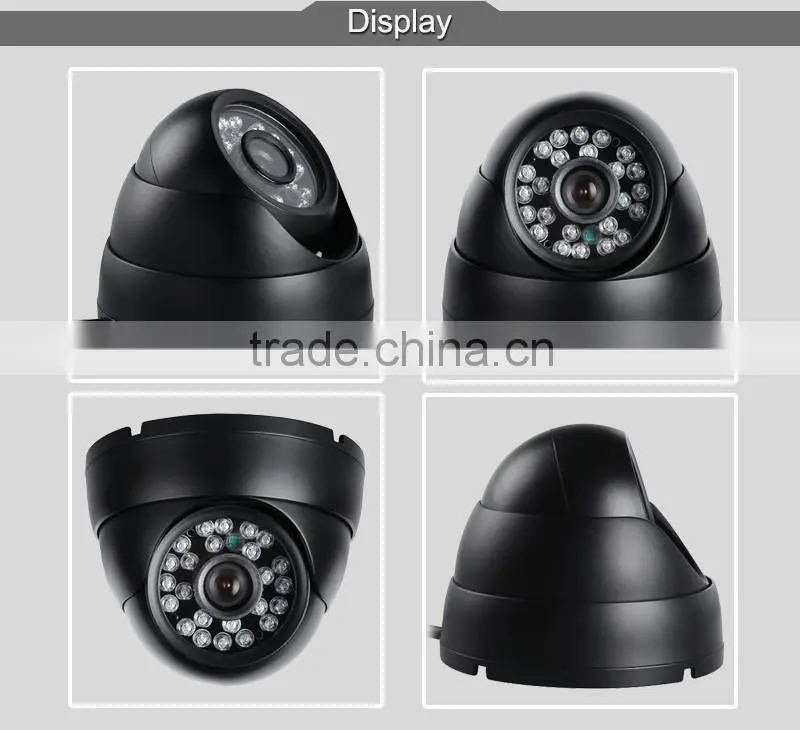 IR Night Vision CCD Metal Dom Camera Indoor Bus Car Waterproof Camera