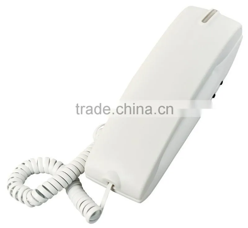 Hotel guest room bathroom mini size black or white wall mount telephone