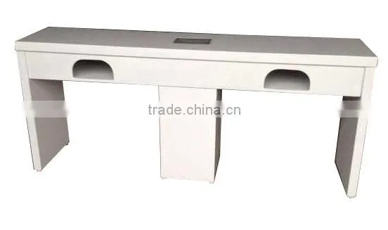Salon Equipment:Double Nail Table, Manicure Table Nail Salon Furniture