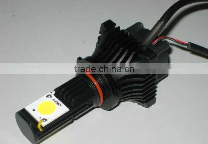 Higher power 12V/24V 50W car LED headlight, 2200 lumen
