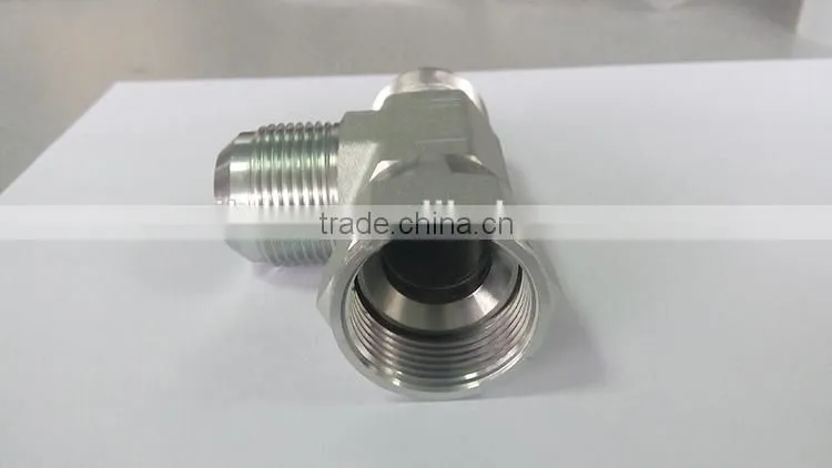 OEM SAE hydraulic quick tee street hose male coupling 6602-16-16-16
