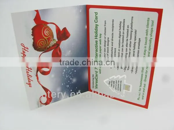 2013 christmas gift paper NFC/USB webkey china supplier, pop up customer's websites brochure paper webkey