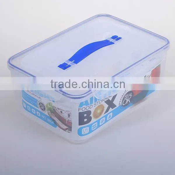 Rectangle PP microwave safe seal box /vacuum seal lunch box