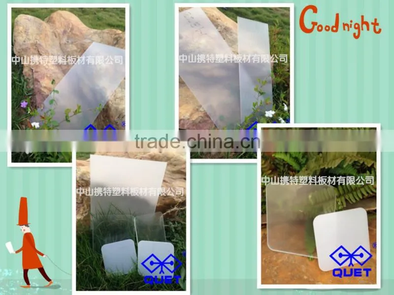 2014 Hot acrylic light guide plate 3.1mm