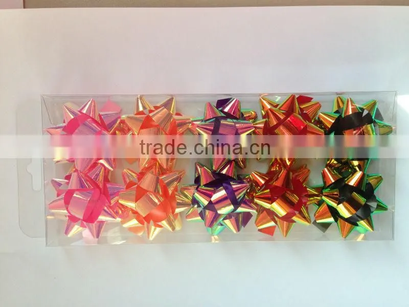 PP ribbon gift decoration packing christamas promotional star bow