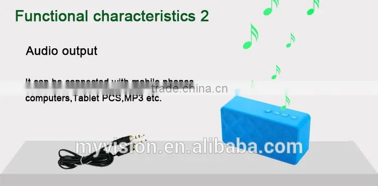 My vision bluetooth amplifier speaker for mobile phone and tablet pc