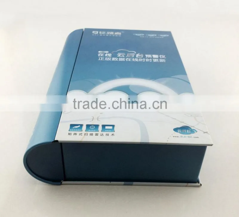 unique new design empty book shape tin can