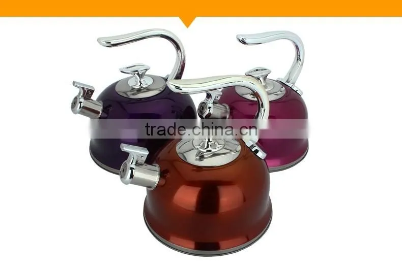 modern design stainless steel ball shape whistling kettle/ water pitcher/ teapot