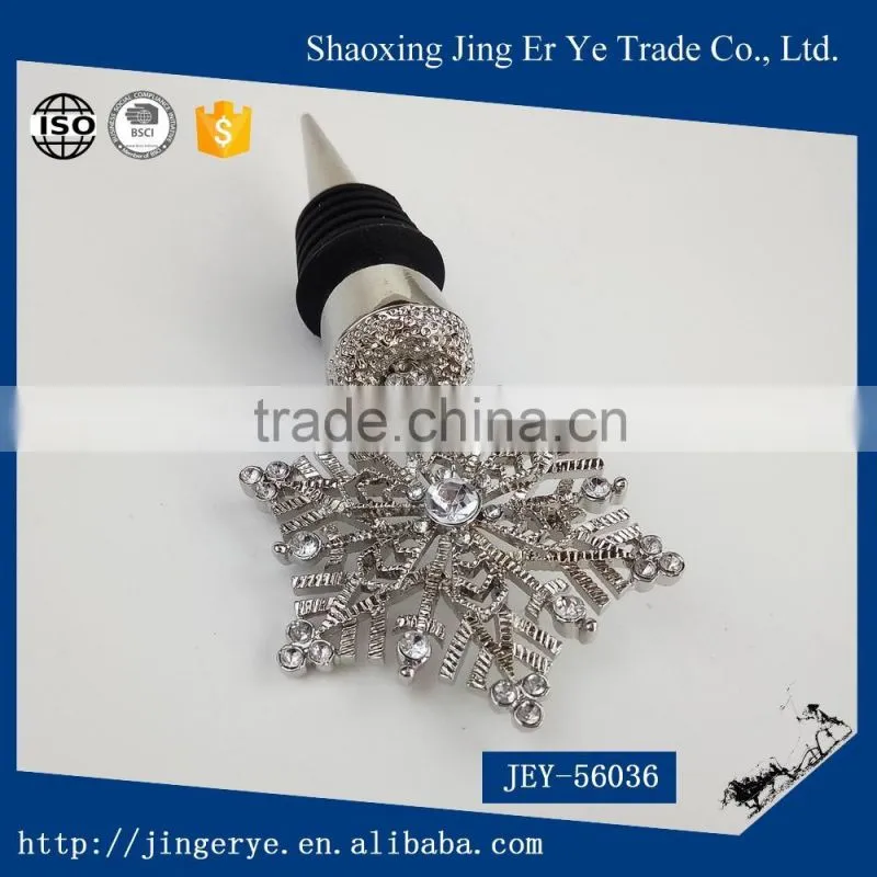 Metal wine bottle stopper for decoration