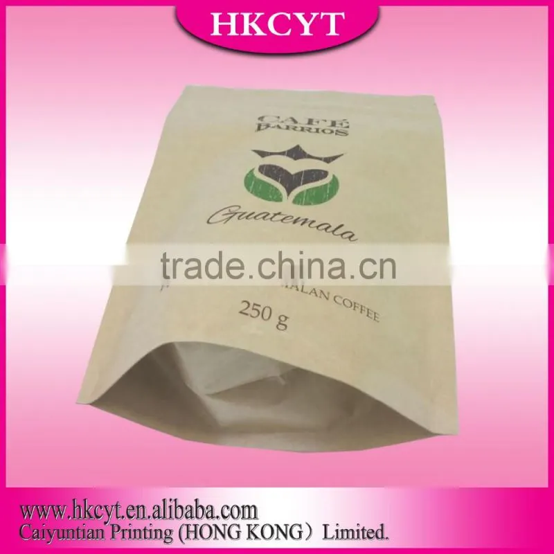 Moisture Proof Feature and Gravure Printing Surface Handling Cheap Custom Printed Kraft Paper Bag