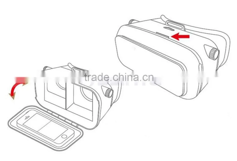 Funny VR 3D Virtual Reality Case Box Helmet Active Imax 3D Glasses For Sexy Movie Video