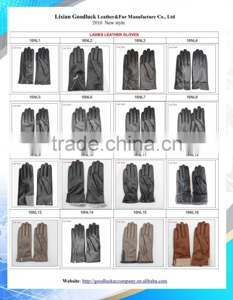 Ladies wearing spring thin long wool gloves