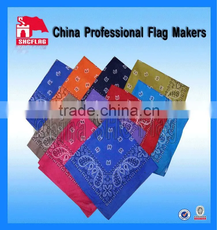 Custom logo printed flag bandanas for sale