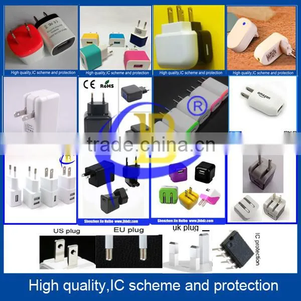Fast Charging Indicated Light 1.5A USB Travel Charger/Mobile Phone USB Charger