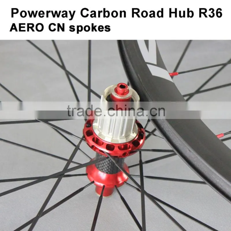 700C carbon wheels clincher road carbon rims 21mm width bicycle wheelset with titanium quick release 38C