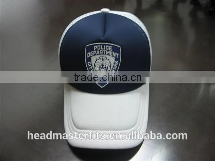 Printed logo short brill plain baseball caps mesh kids trucker cap foam hat