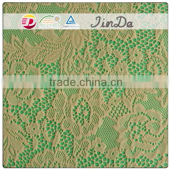 Durable popular brown lace fabric for women dressing