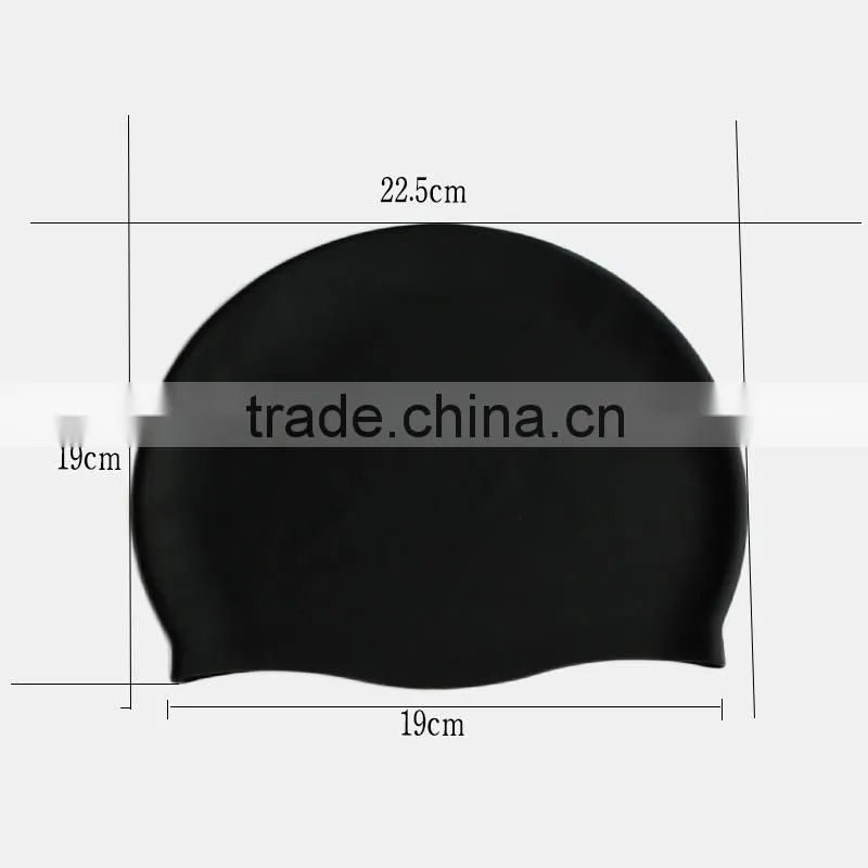 Fashionable Quality Adult / Kid sizes customized logo printed waterproof silicone swimming cap 100%