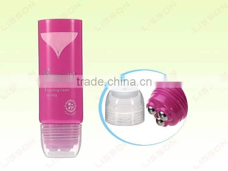 D40mm Chest Cosmetic Cream Container with Massage Ball /Roller