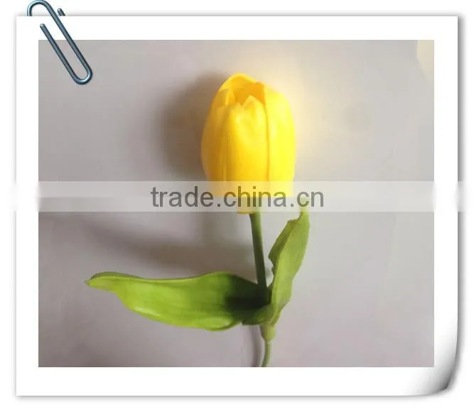 Long stem and low price pink artificial tulip wholesale