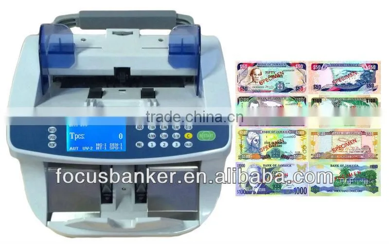 (Good Price ! )Piece Money Counting Machine for Many Currency including Jamaican dollar(JMD)