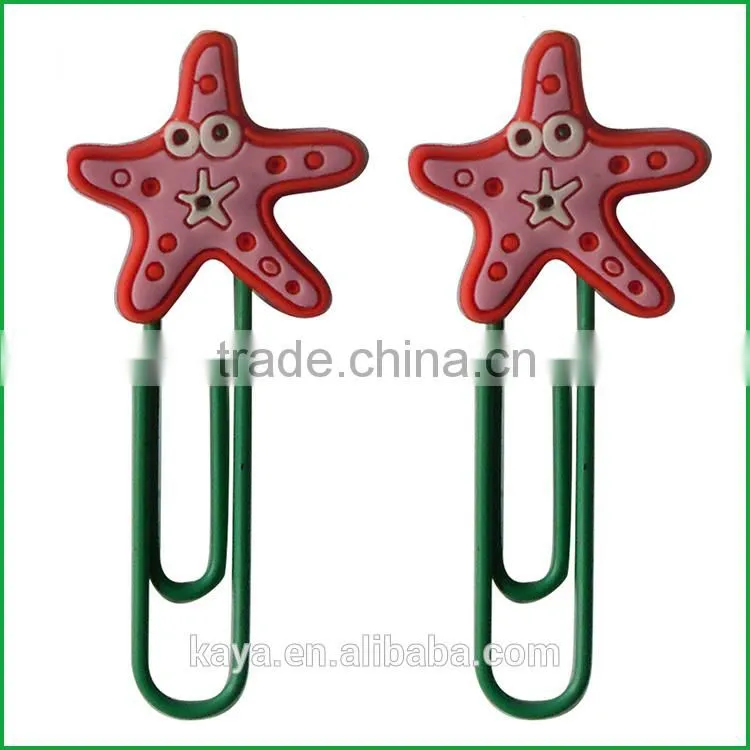 Popular soft pvc custom book clips for premium gifts