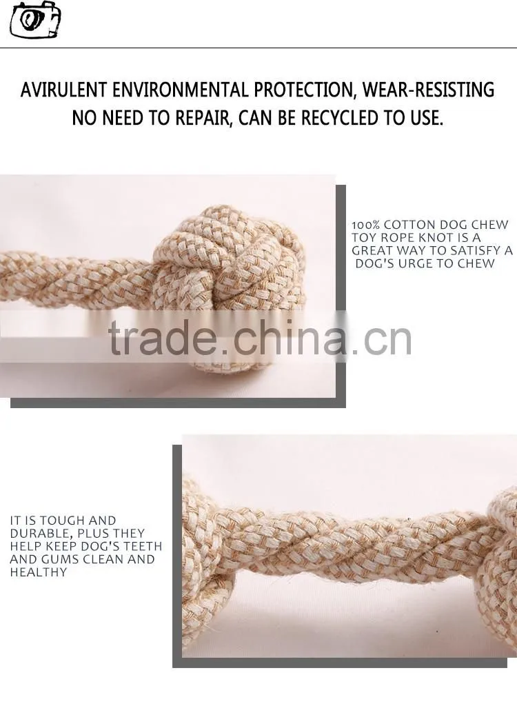 eco-friendly mixed color for knots toy for pet play