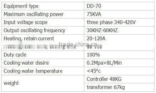 high frequency induction heating machine for smelting and quenching and annealing DD-70