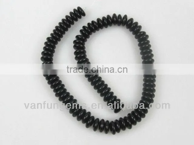 Gemstone Poppy jasper rondelle beads for jewelry